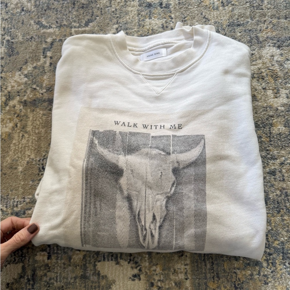 Anine Bing graphic sweatshirt, XS